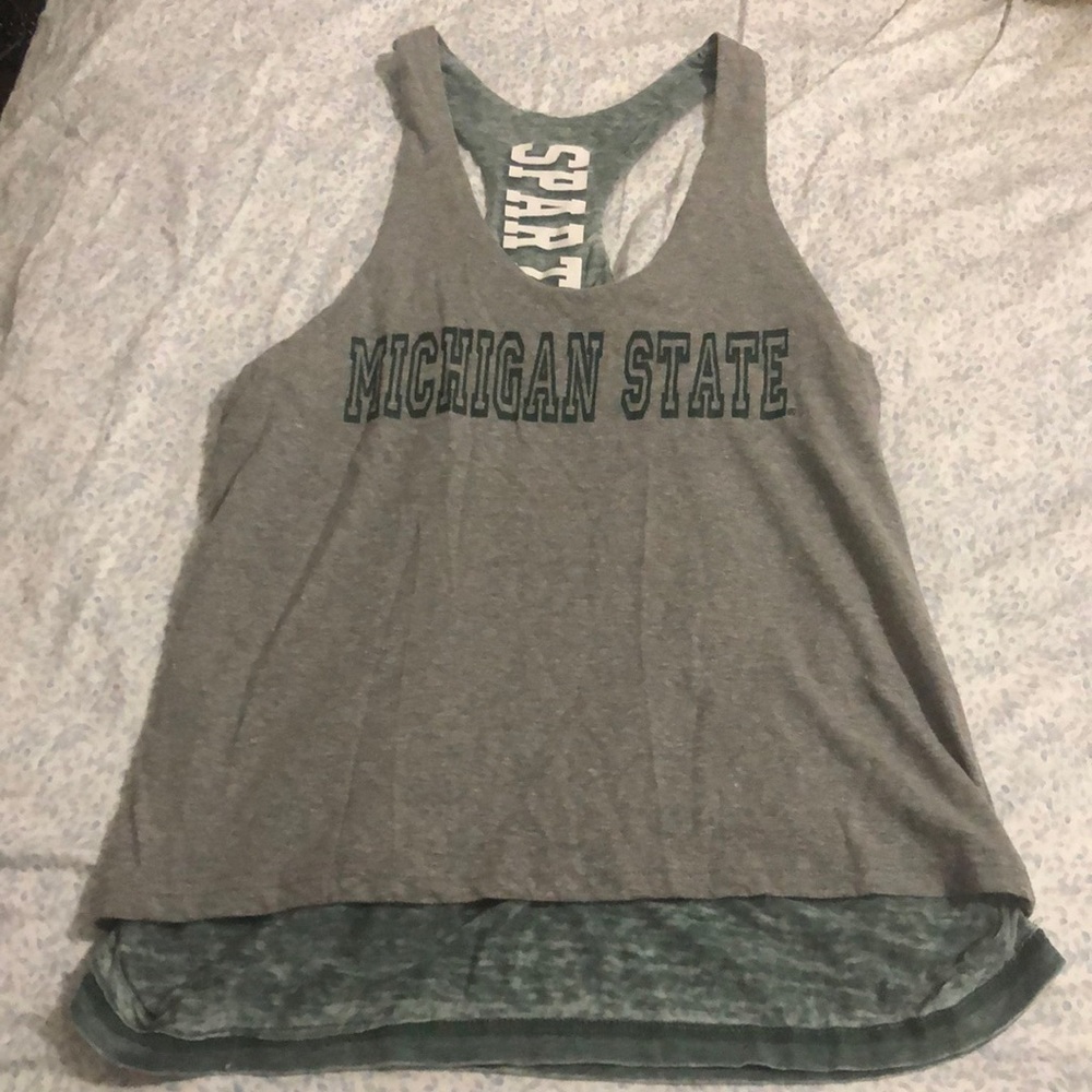 Michigan State Spartans reversible tank top
